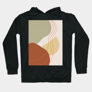 Mid Century Modern, Abstract Shapes Illustration 5.2 Hoodie